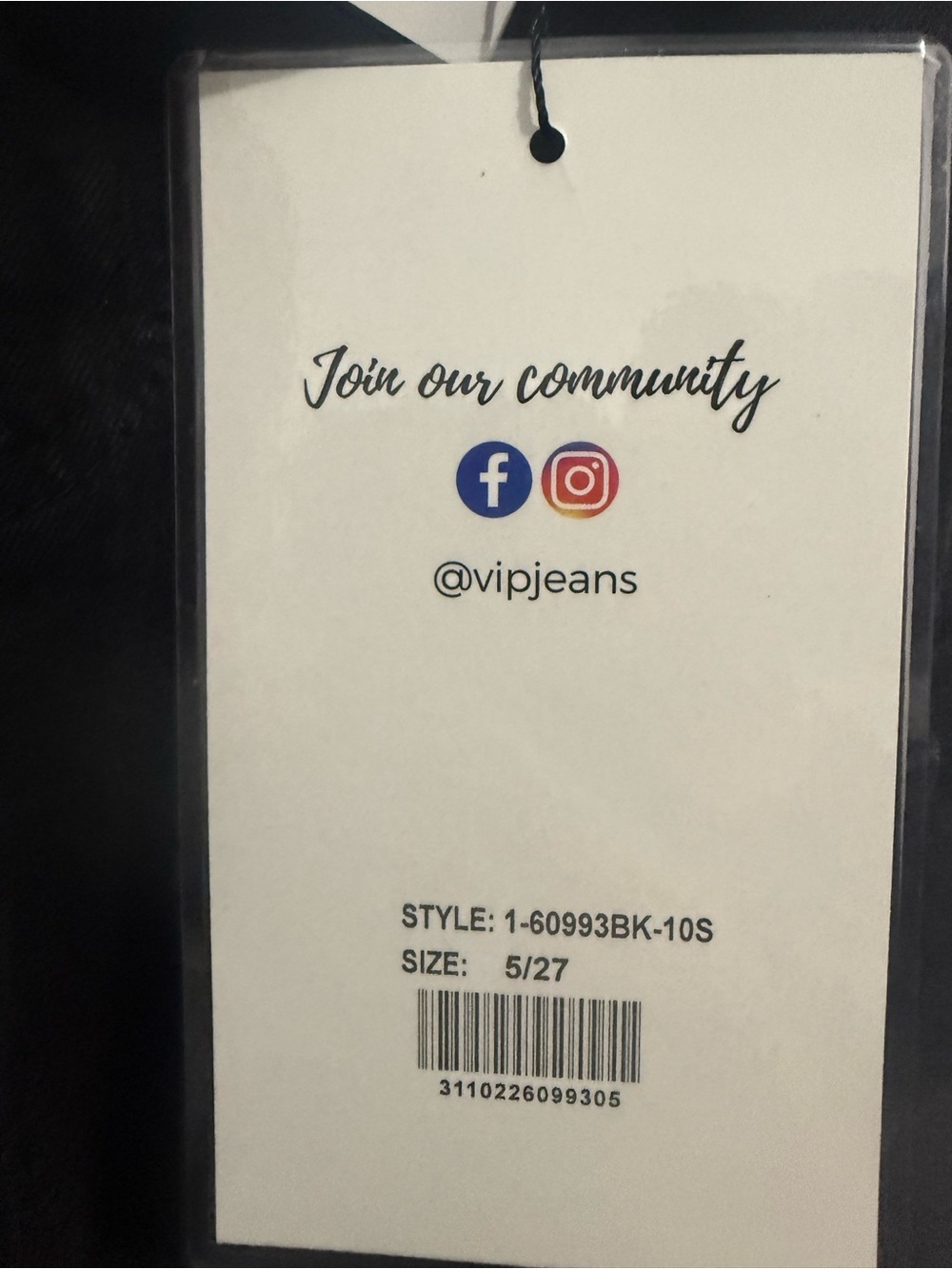 VIP Jeans Black Multi Pocket Wide Leg Cargo Jeans Y2K Size 5/27 NWT - Picture 5 of 5